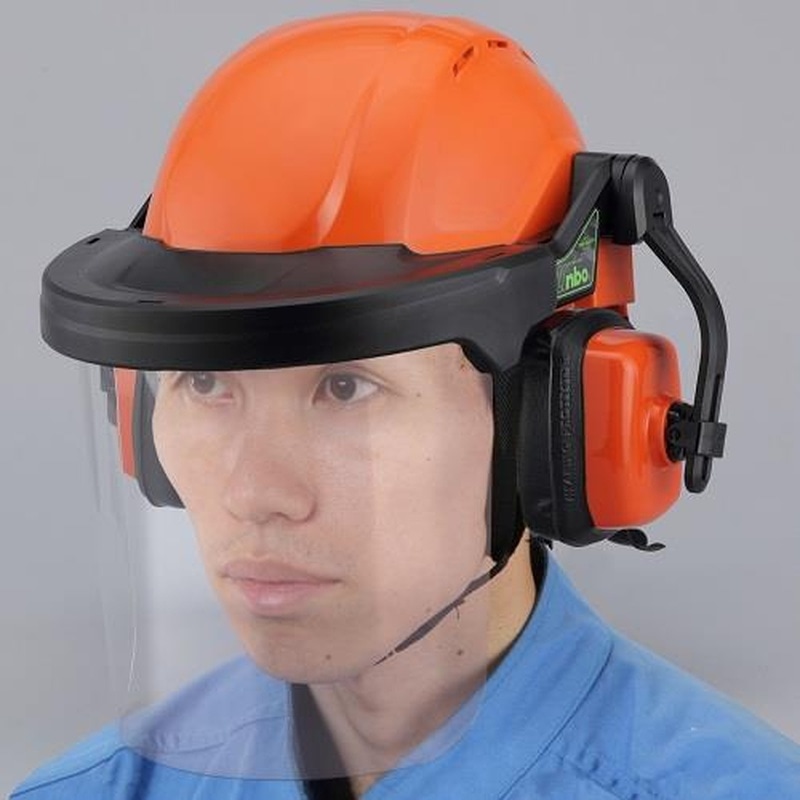 エスコ EA768HM-2A 防災面(ヘルメット・イヤーマフ付) 1個(ご注文単位1個)【直送品】