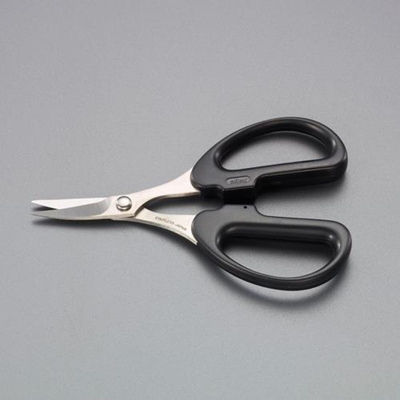 エスコ EA540B-36 120mmはさみ・ゴム用(反り刃/ステンレス製) 1個（ご注文単位1個）【直送品】