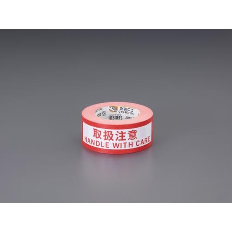 エスコ EA944PF-21A 50mmx50m表示テープ(取扱注意) 1個（ご注文単位1個）【直送品】