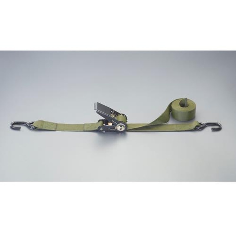 エスコ EA982B-10G 50mmx5.8m/330kgベルト荷締機(ラチェット式/OD) 1個（ご注文単位1個）【直送品】