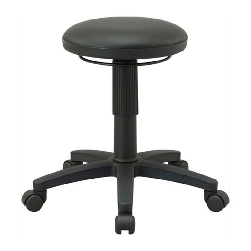 エスコ EA956XN-52A ワークチェアー(ブラック) 1個（ご注文単位1個）【直送品】