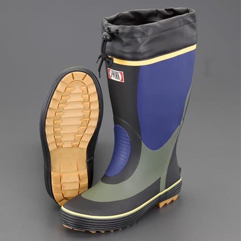 エスコ EA910LL-24A 24.0cm長靴(天然ゴム・ネイビー) 1個(ご注文単位1個)【直送品】