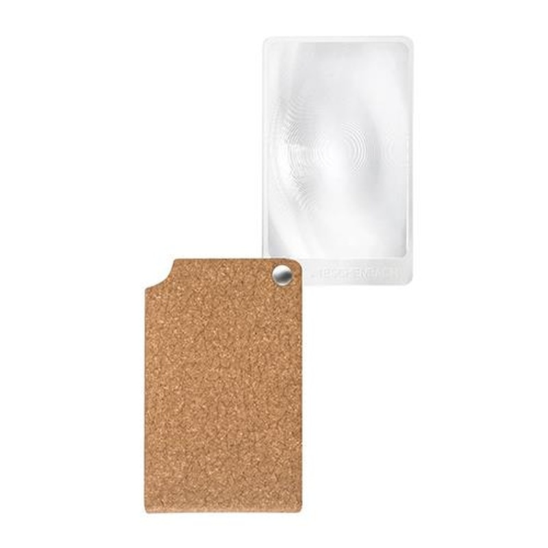 エスコ EA756B-92 x2.5/48x74mmポケットルーペ(角型/ブラウン) 1個(ご注文単位1個)【直送品】