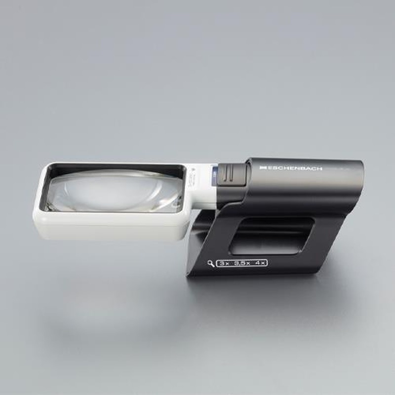 エスコ EA756C-35 x3.0/90x55mmルーペ(LEDライト付・角形) 1個（ご注文単位1個）【直送品】