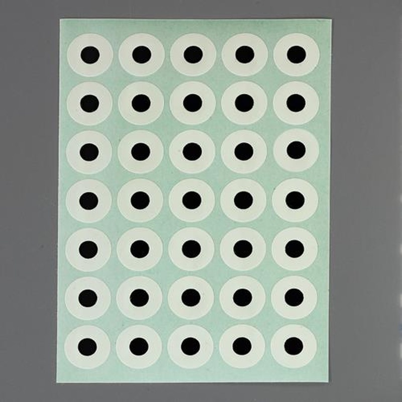 エスコ EA956VC-141 φ6mm/280片パンチラベル(白/8枚) 1個(ご注文単位1個)【直送品】