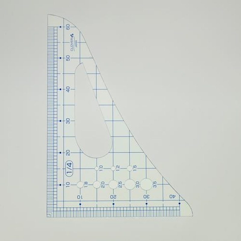 エスコ EA720YG-87 1/4縮尺定規 1個（ご注文単位1個）【直送品】