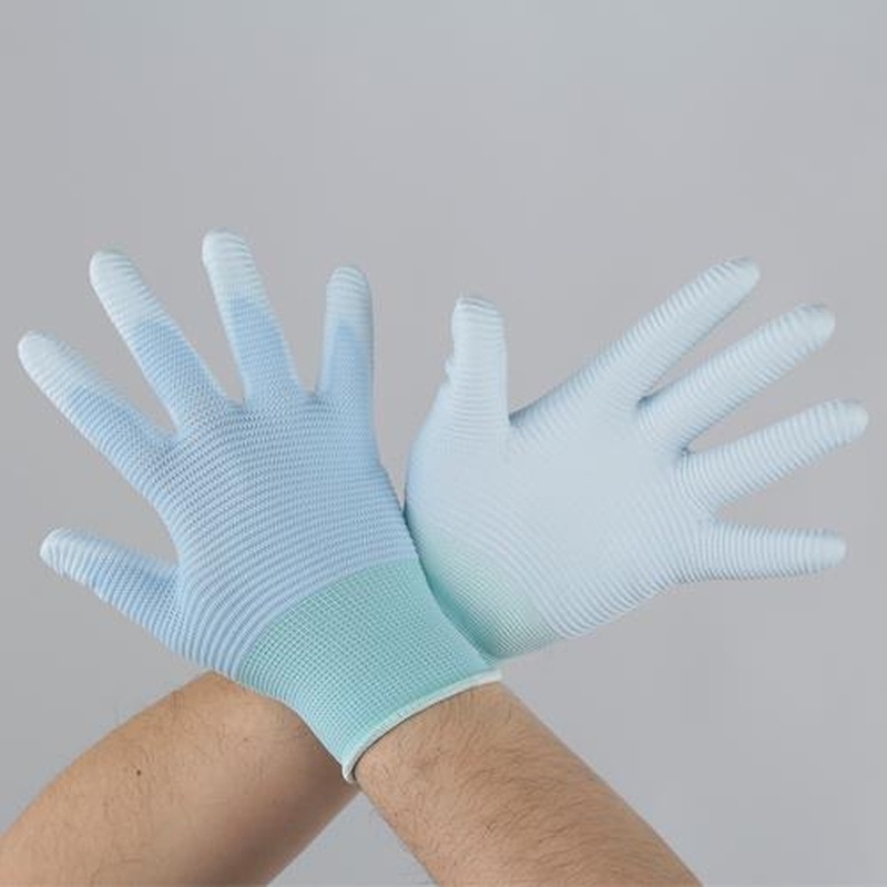 エスコ EA354AC-57[M/215mm]手袋(ナイロン・ウレタンコート/10双) 1個（ご注文単位1個）【直送品】