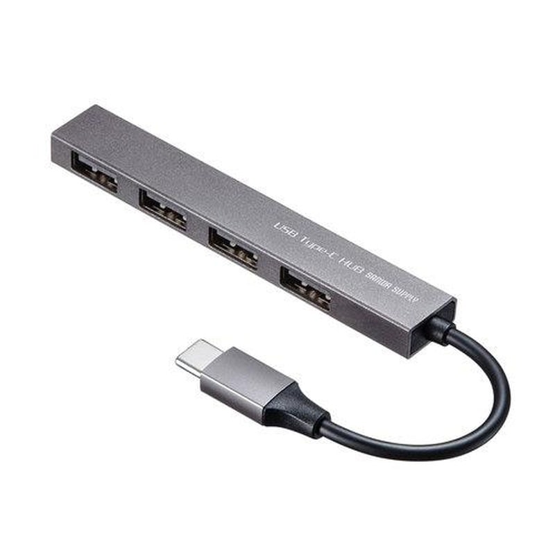 エスコ EA764AD-47[4ポート]USB2.0ハブ(Type-C) 1個（ご注文単位1個）【直送品】
