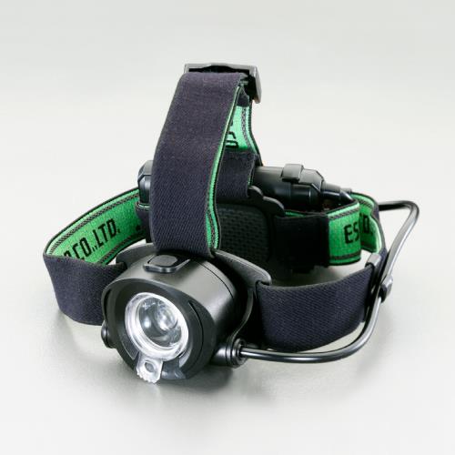 エスコ EA758RX-4C [単3x3本] ヘッドライト/LED(フォーカス付/強・中・弱) 1個 （ご注文単位1個）【直送品】