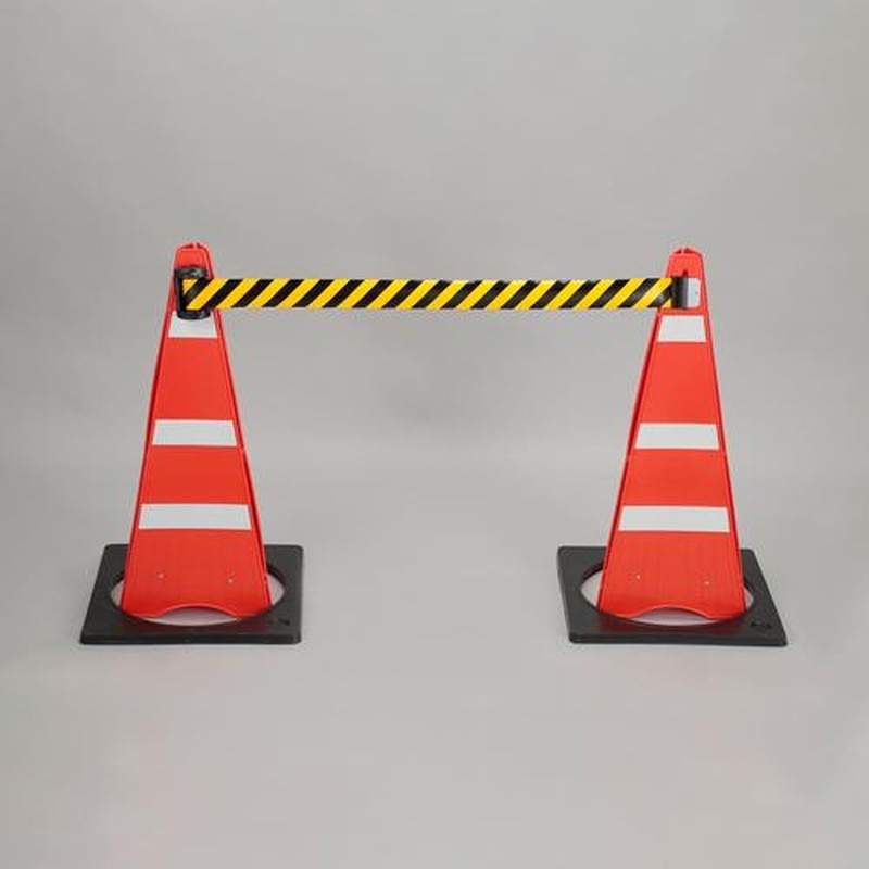 エスコ EA983FT-831 270x660mm折畳式コーン(トラテープ/ウエイト付) 1個(ご注文単位1個)【直送品】