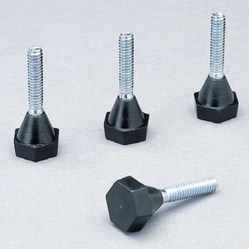 エスコ EA976AK-92 φ19mm用メタルラックミニ用アジャスター(4個) 1個(ご注文単位1個)【直送品】