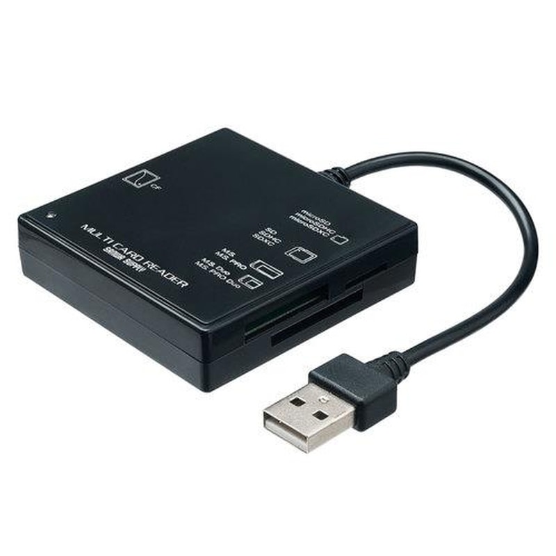 エスコ EA764A-188A USB2.0カードリーダー(コンパクトマルチタイプ) 1個(ご注文単位1個)【直送品】