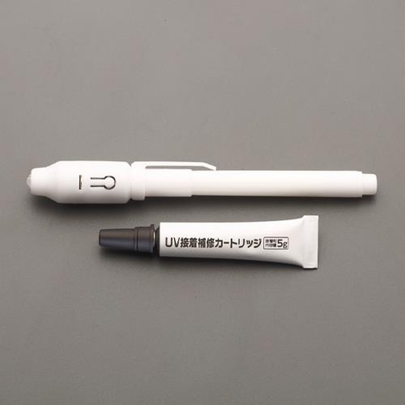 エスコ EA934kg-1 5g紫外線硬化型接着剤(UVライト付/1本) 1個（ご注文単位1個）【直送品】