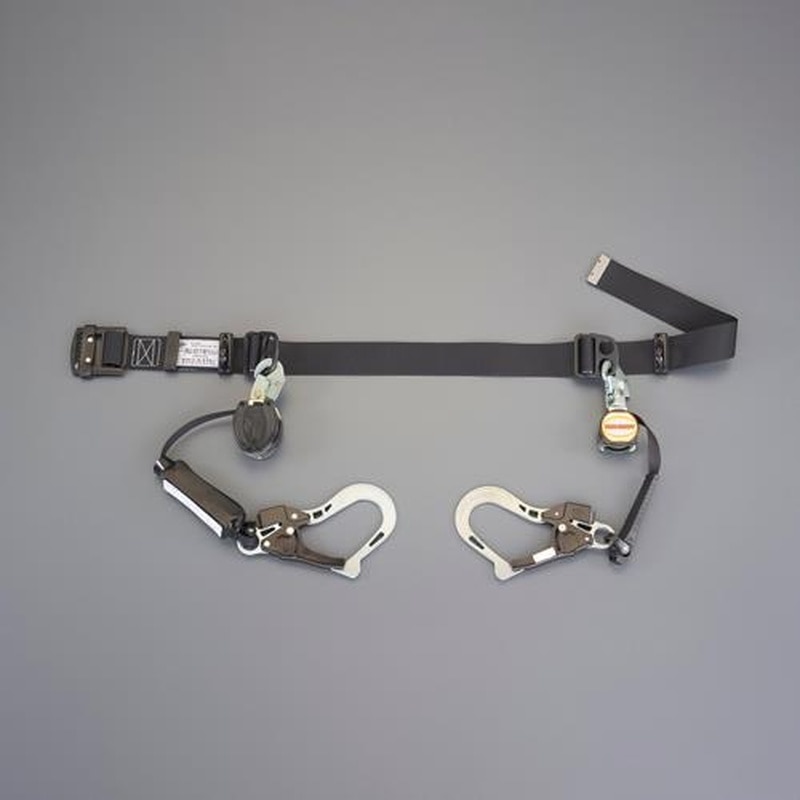 エスコ EA998KB-12 墜落制止用器具(巻取式/2丁掛け) 1個(ご注文単位1個)【直送品】