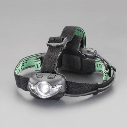 エスコ EA758RX-7C [単3x3本] ヘッドライト/LED(広角照明/5段調光) 1個 （ご注文単位1個）【直送品】