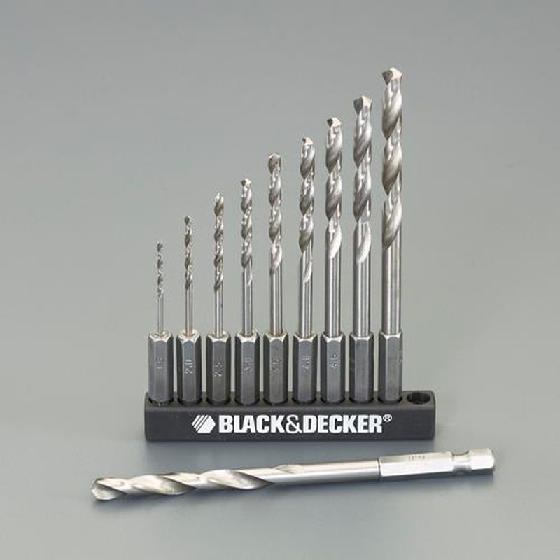 エスコ EA824BN-10 1.5-6.0mm/10本組ドリル(六角軸) 1個（ご注文単位1個）【直送品】