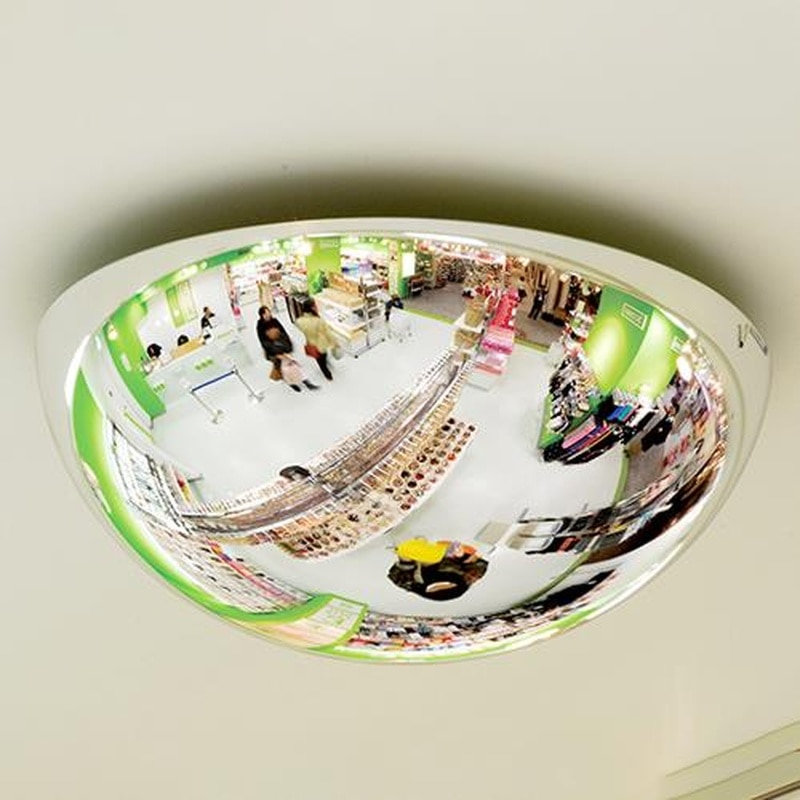 エスコ EA724ZK-3 φ495x190mmドーム型ミラー(チェーン吊り下げタイプ) 1個（ご注文単位1個）【直送品】