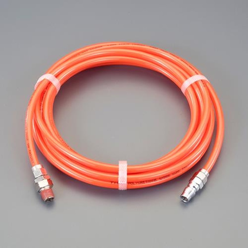 エスコ EA125CH-110 5.0/8.0mmx10mウレタンホース(スイベル金具・プラグ付 1個(ご注文単位1個)【直送品】