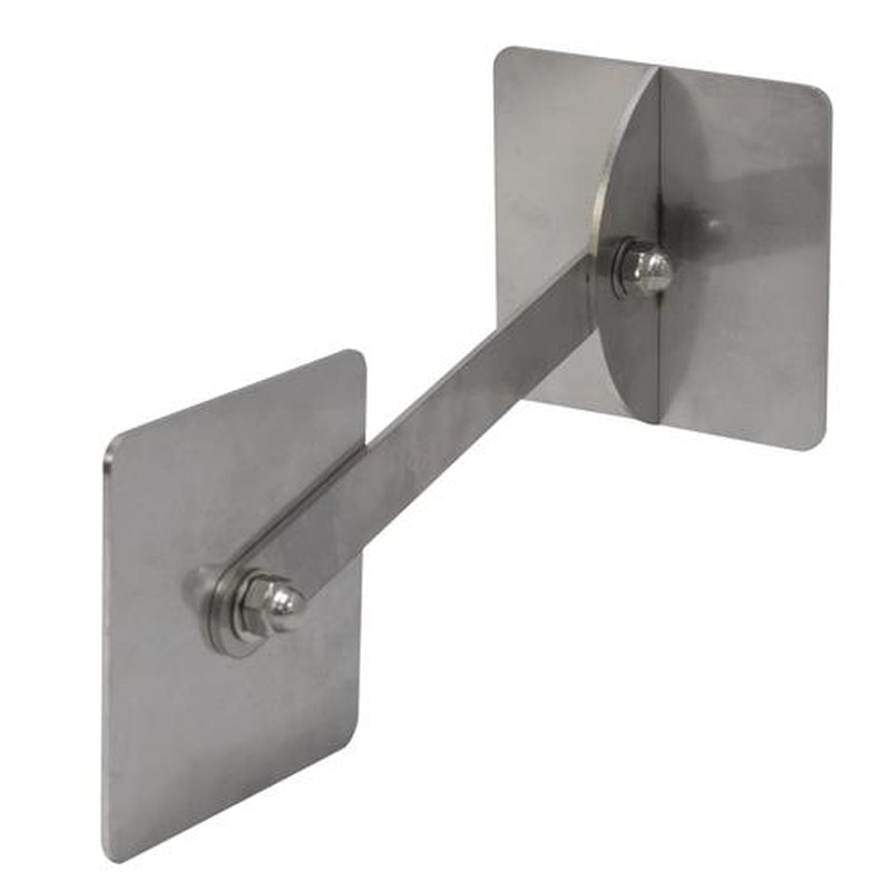 エスコ EA979CL-27 75x75mm転倒防止可動式金具(壁用) 1個(ご注文単位1個)【直送品】