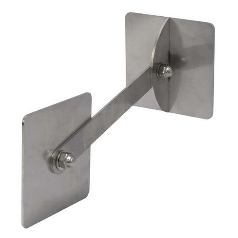 エスコ EA979CL-28 75x75mm転倒防止可動式金具(壁用) 1個(ご注文単位1個)【直送品】