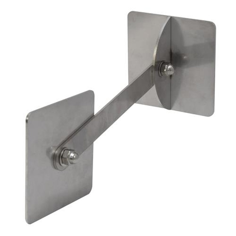 エスコ EA979CL-29 75x75mm転倒防止可動式金具(壁用) 1個(ご注文単位1個)【直送品】