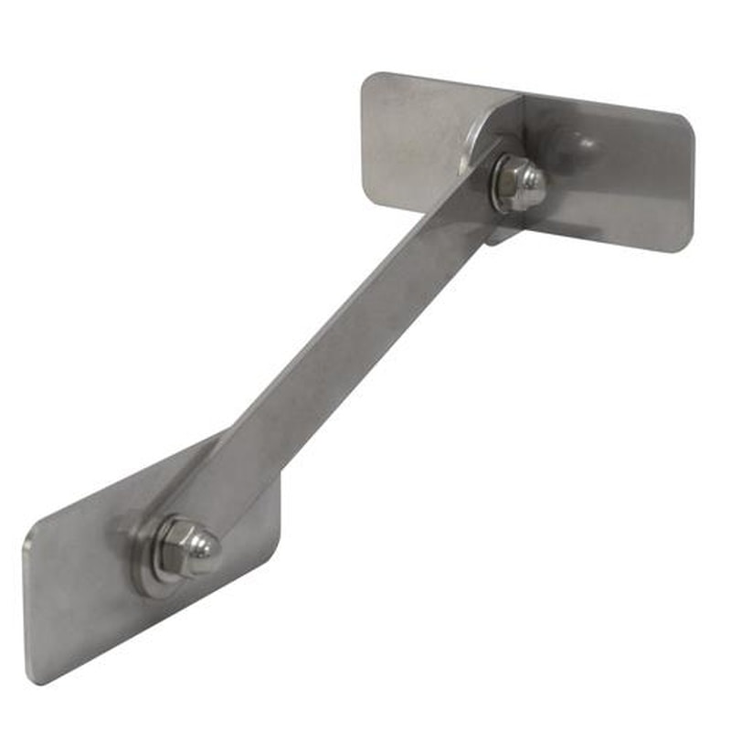 エスコ EA979CL-33 80x30mm転倒防止可動式金具(壁用) 1個(ご注文単位1個)【直送品】