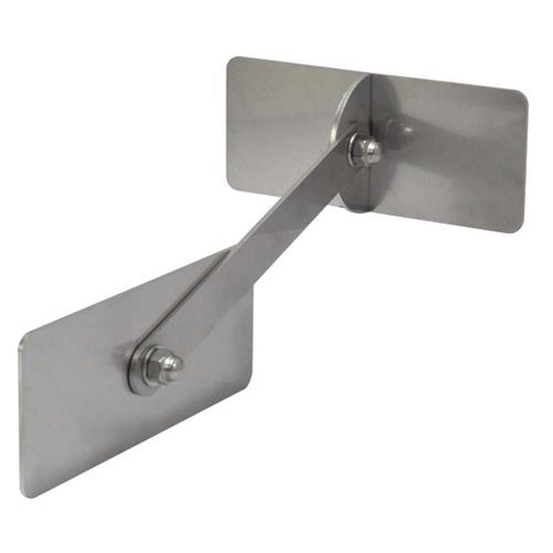 エスコ EA979CL-38 120x50mm転倒防止可動式金具(壁用) 1個(ご注文単位1個)【直送品】