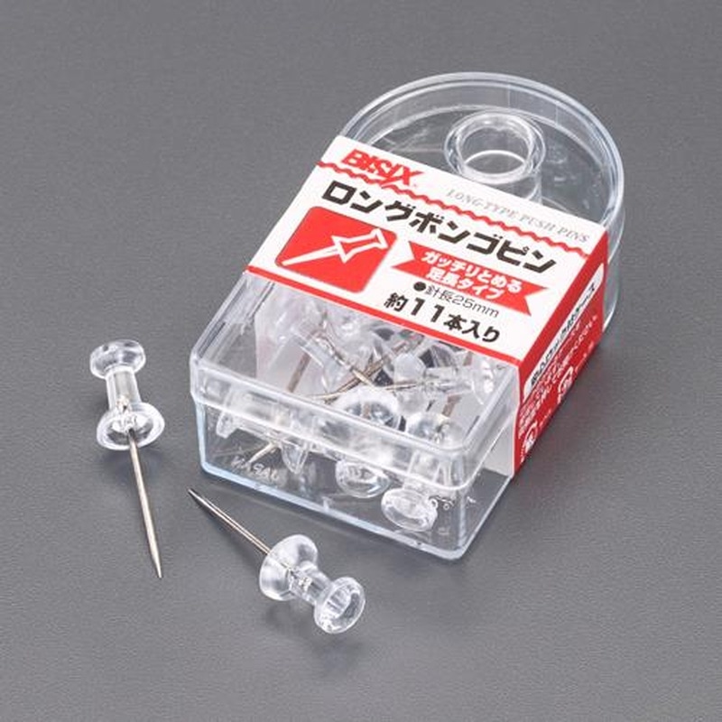 エスコ EA762FC-61[透明]カラーピン(ロング/11本) 1個（ご注文単位1個）【直送品】