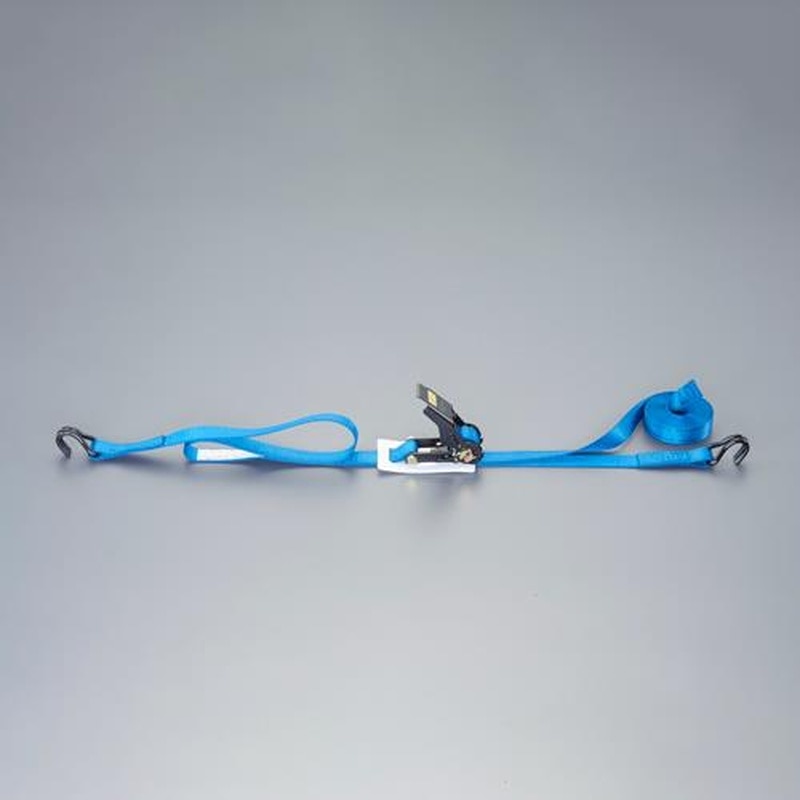 エスコ EA982RG-6 25mmx6.0m/254kgベルト荷締機(両端フック型) 1個（ご注文単位1個）【直送品】