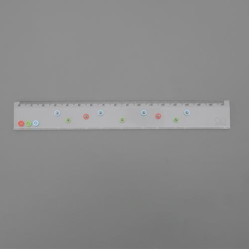 エスコ EA720YG-101 17cm分割定規 1個（ご注文単位1個）【直送品】