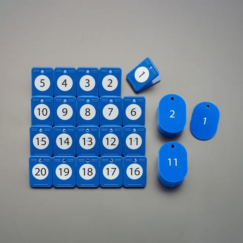 エスコ EA956V-181 番号札(1~20) 1個(ご注文単位1個)【直送品】