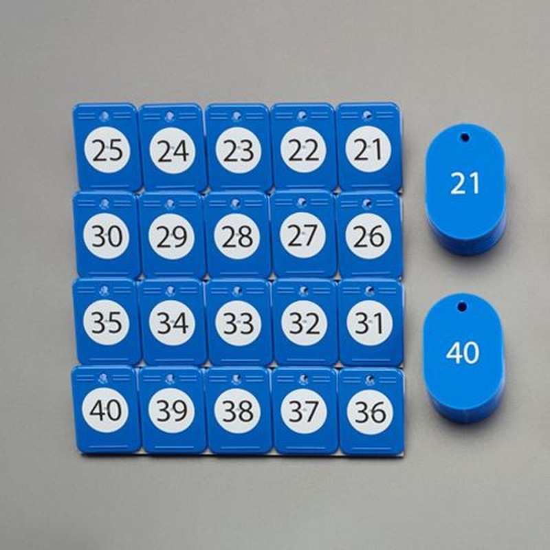 エスコ EA956V-182 番号札(21~40) 1個(ご注文単位1個)【直送品】