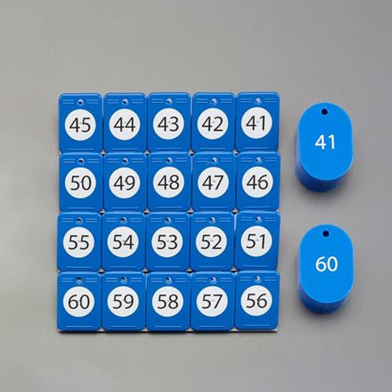 エスコ EA956V-183 番号札(41~60) 1個(ご注文単位1個)【直送品】