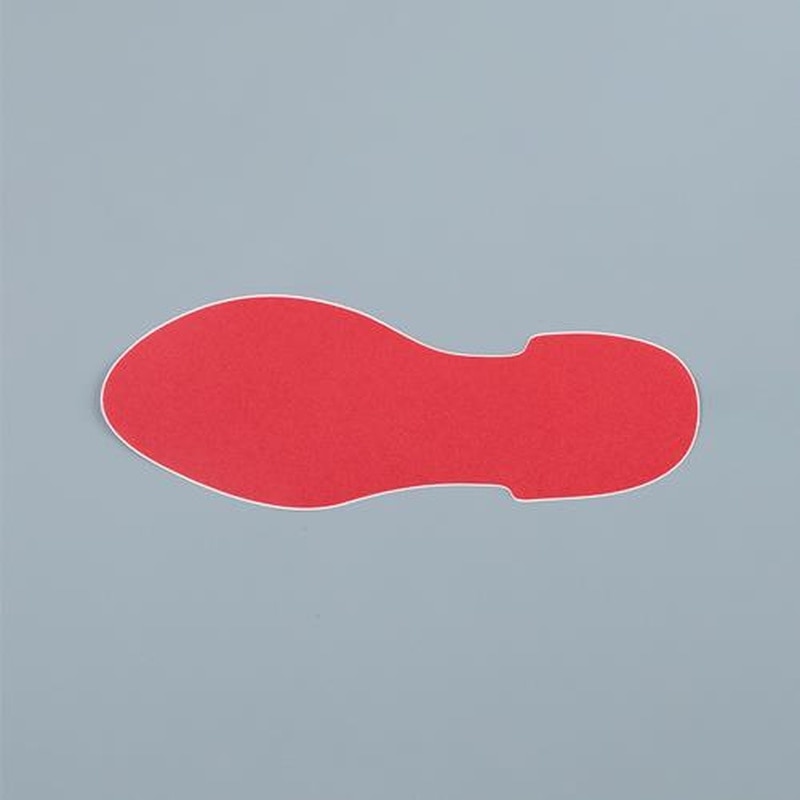 エスコ EA944DJ-33 足型ステッカー(赤/2枚) 1個（ご注文単位1個）【直送品】