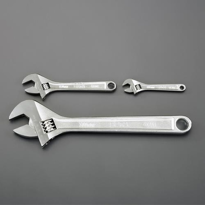 エスコ EA680-10 3本組モンキーレンチセット 1個(ご注文単位1個)【直送品】