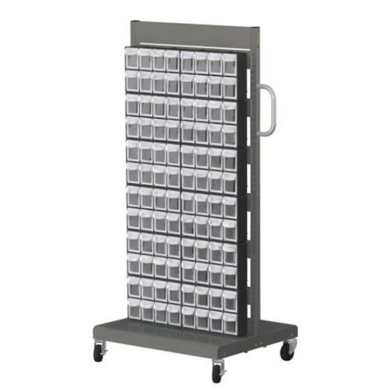 エスコ EA957FL-14 690x560x1460mm/8列12段マルチストールカート/両面 1個(ご注文単位1個)【直送品】