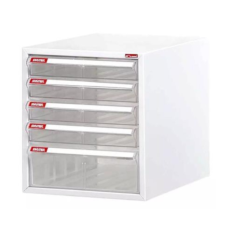 エスコ EA954JA-13 264x343x287mm/5段レターケース(スチール) 1個(ご注文単位1個)【直送品】