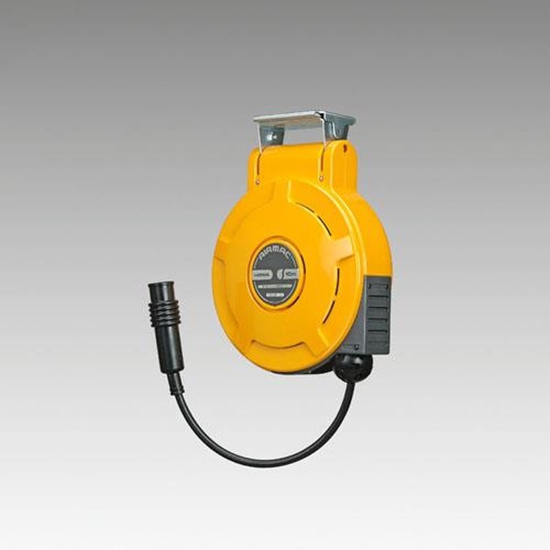 エスコ EA124BK-46 6.5mmx10mエアーホースリール(自動巻取/難燃性) 1個(ご注文単位1個)【直送品】