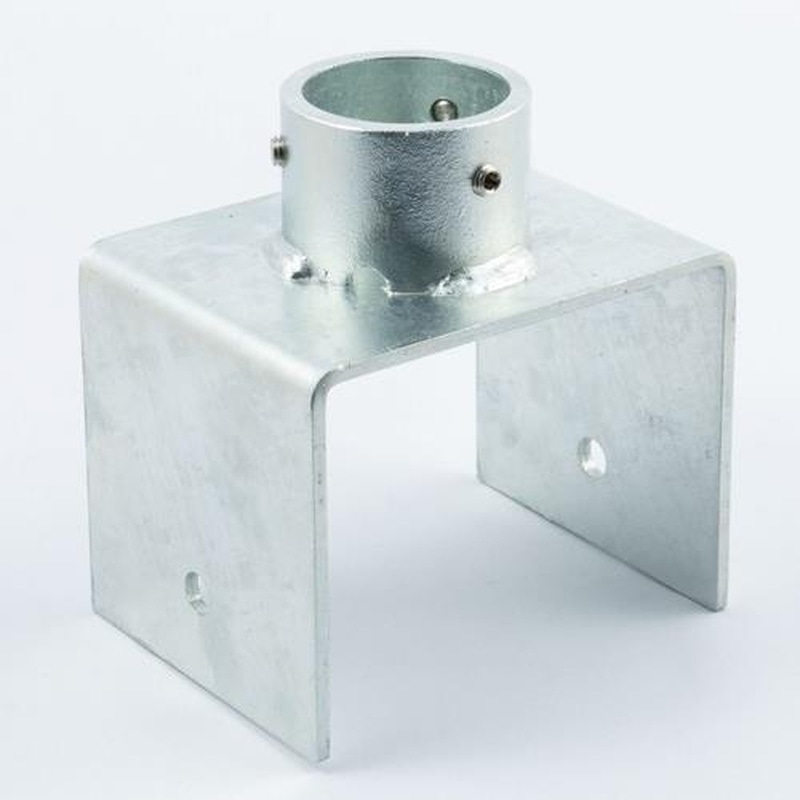 エスコ EA948TF-29A 48.6mm単管パイプベース支柱金具(120mm用) 1個（ご注文単位1個）【直送品】