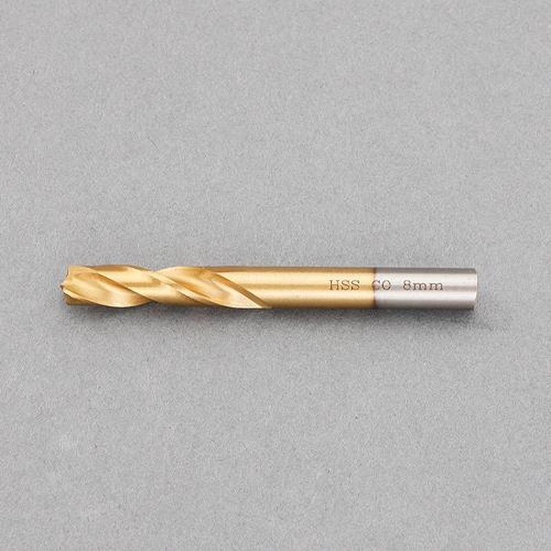 エスコ EA824HC-108 8.0x79mmスポット溶接ドリル(Co-HSS/Tinコート) 1個（ご注文単位1個）【直送品】