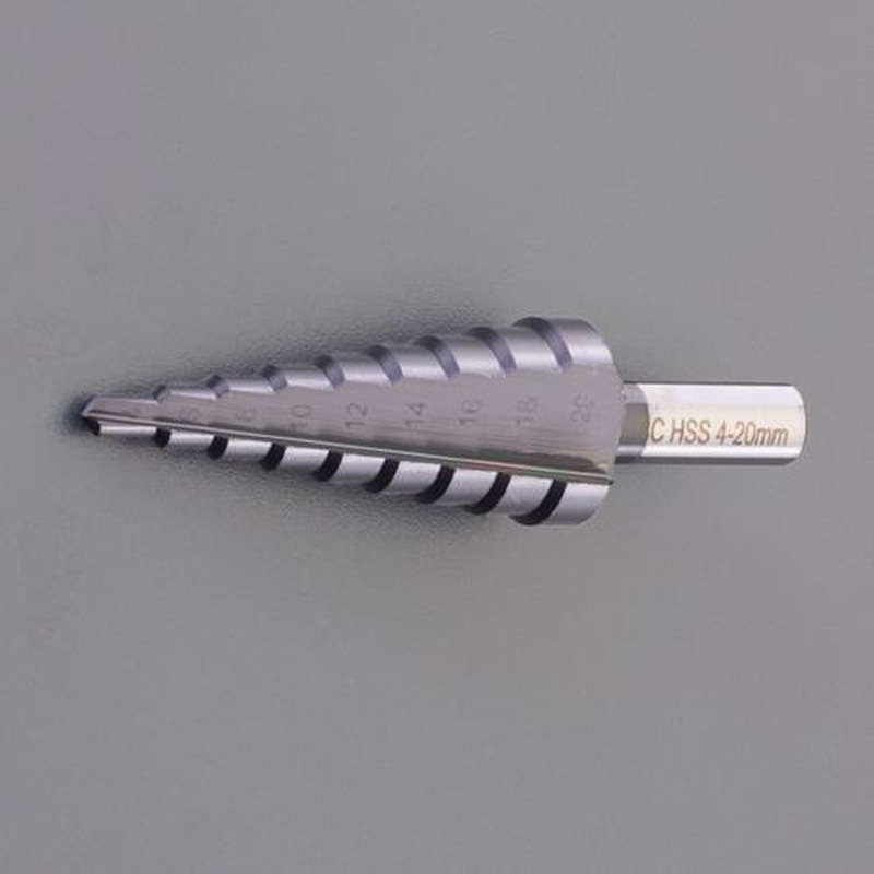 エスコ EA825SB-42 4-20mmステップドリル(TiALN-HSS) 1個(ご注文単位1個)【直送品】