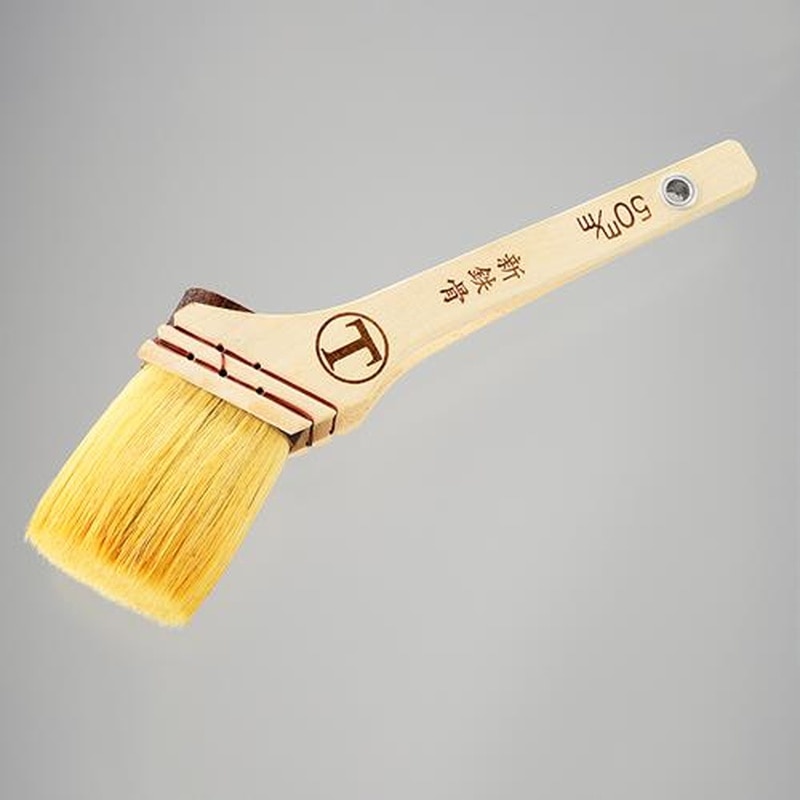 エスコ EA109LG-8 50mm油性用鉄骨・橋梁用刷毛(山羊毛/筋違) 1個(ご注文単位1個)【直送品】