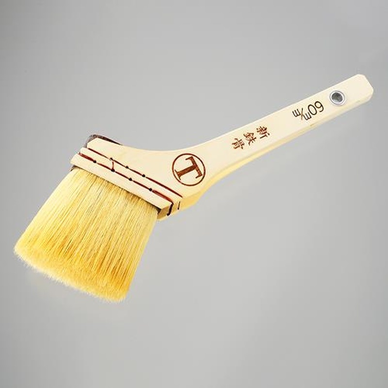 エスコ EA109LG-10 60mm油性用鉄骨・橋梁用刷毛(山羊毛/筋違) 1個(ご注文単位1個)【直送品】