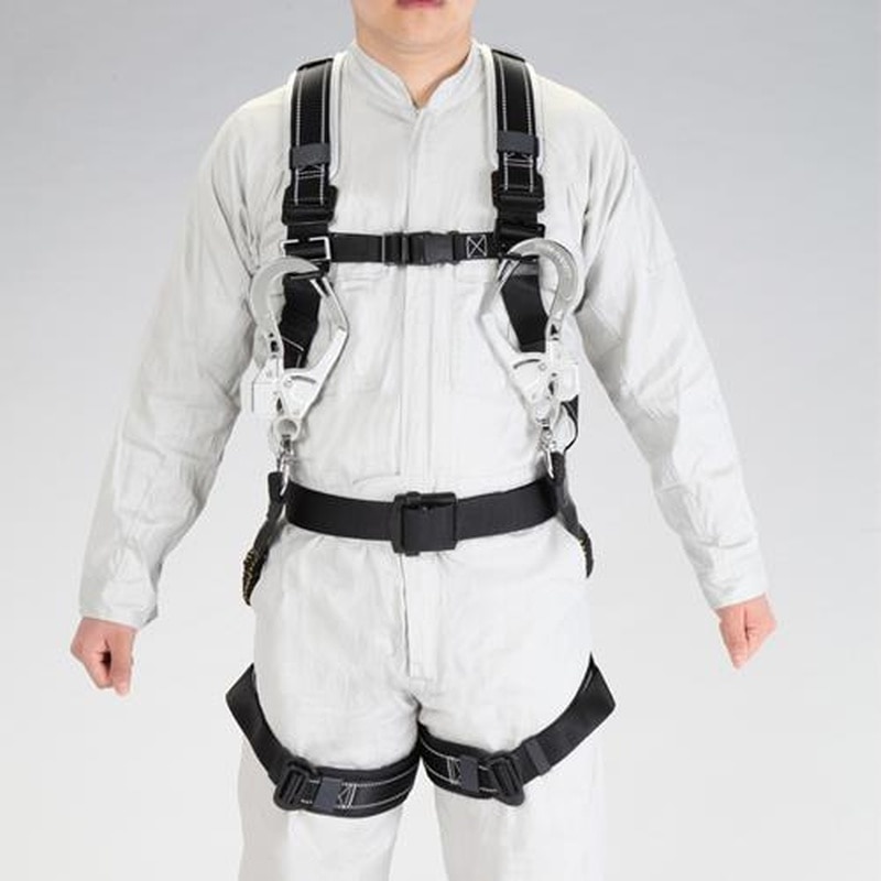 エスコ EA998KC-2 墜落制止用器具(フルハーネス/伸縮式ツインランヤード付) 1個(ご注文単位1個)【直送品】