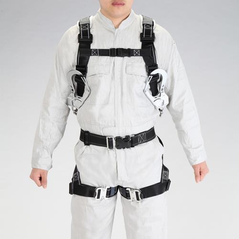 エスコ EA998KA-14 墜落制止用器具(フルハーネス/巻取式ツインランヤード付) 1個(ご注文単位1個)【直送品】