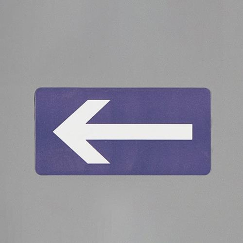 エスコ EA983MH-16 40x80mmJIS配管識別ステッカー(←・左/10枚) 1個（ご注文単位1個）【直送品】