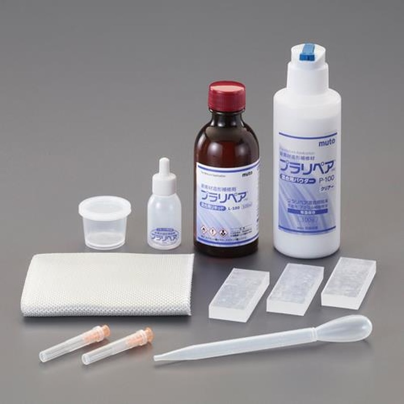 エスコ EA934BA-52 100g・100ml造形補修剤セット(プラリペア・クリアー) 1個(ご注文単位1個)【直送品】