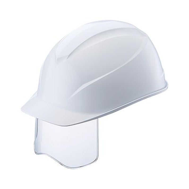 エスコ EA998BB-106 ヘルメット(エアライトS/シールドレンズ付/白) 1個(ご注文単位1個)【直送品】