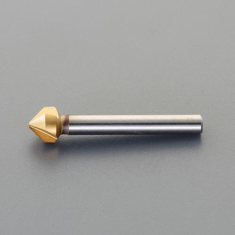 >エスコ EA827FE-107B 7.3mmカウンターシンク(6mm軸・HSS・Tinコート) 1個(ご注文単位1個)【直送品】