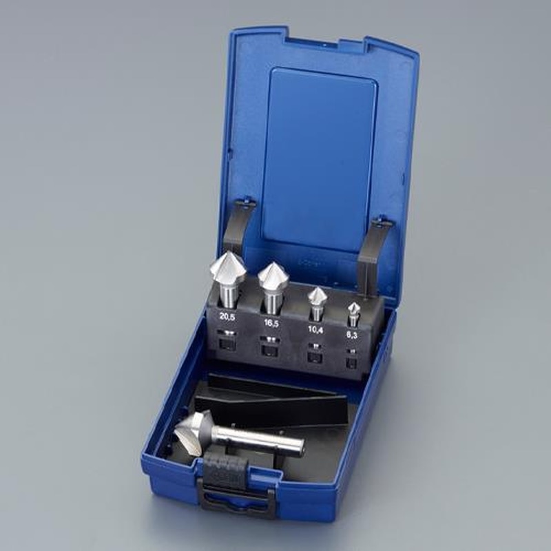 エスコ EA827FF-305 6.3-25.0mmカウンターシンク(5本組・Co-HSS) 1個（ご注文単位1個）【直送品】